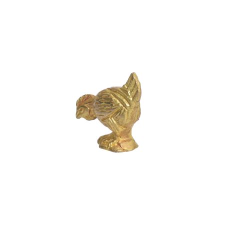 Golden Brass Hen Incense Stick Holder